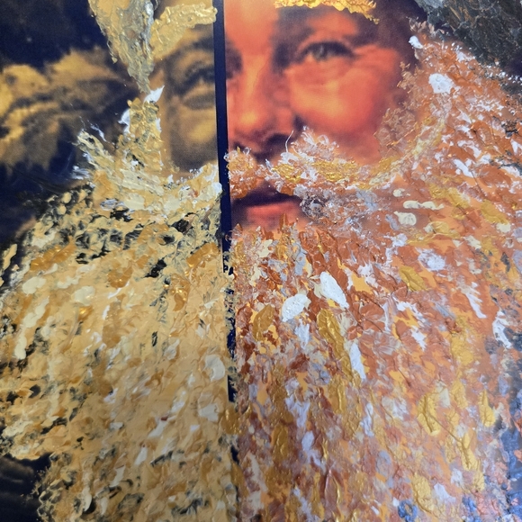 HANDCRAFTED Santa Clause Painting HANDMADE Holiday Art HANDPAINTED Wall Decor - Picture 6 of 17